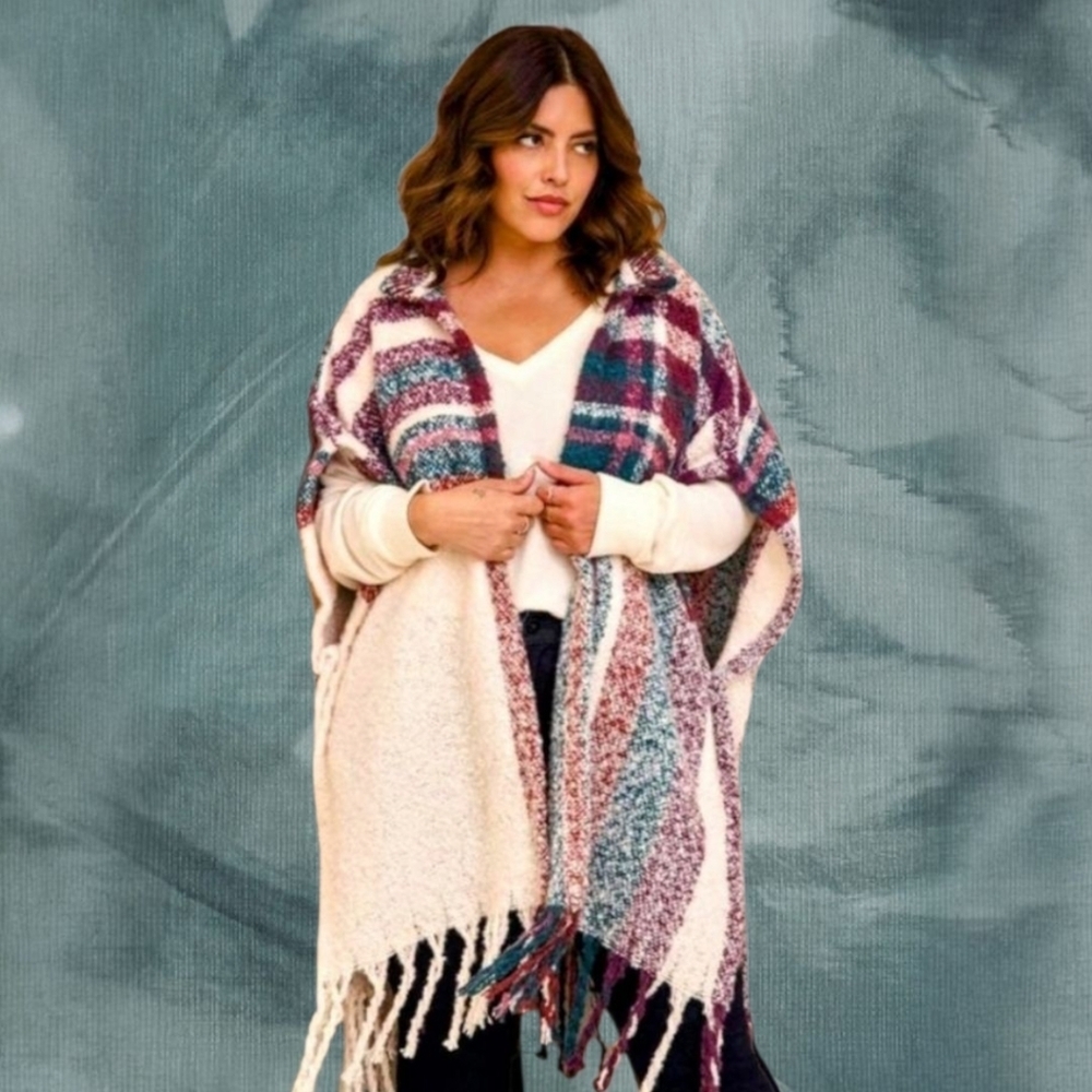 TORRID NEW Plus Size Cold Weather RUANA Sweater.